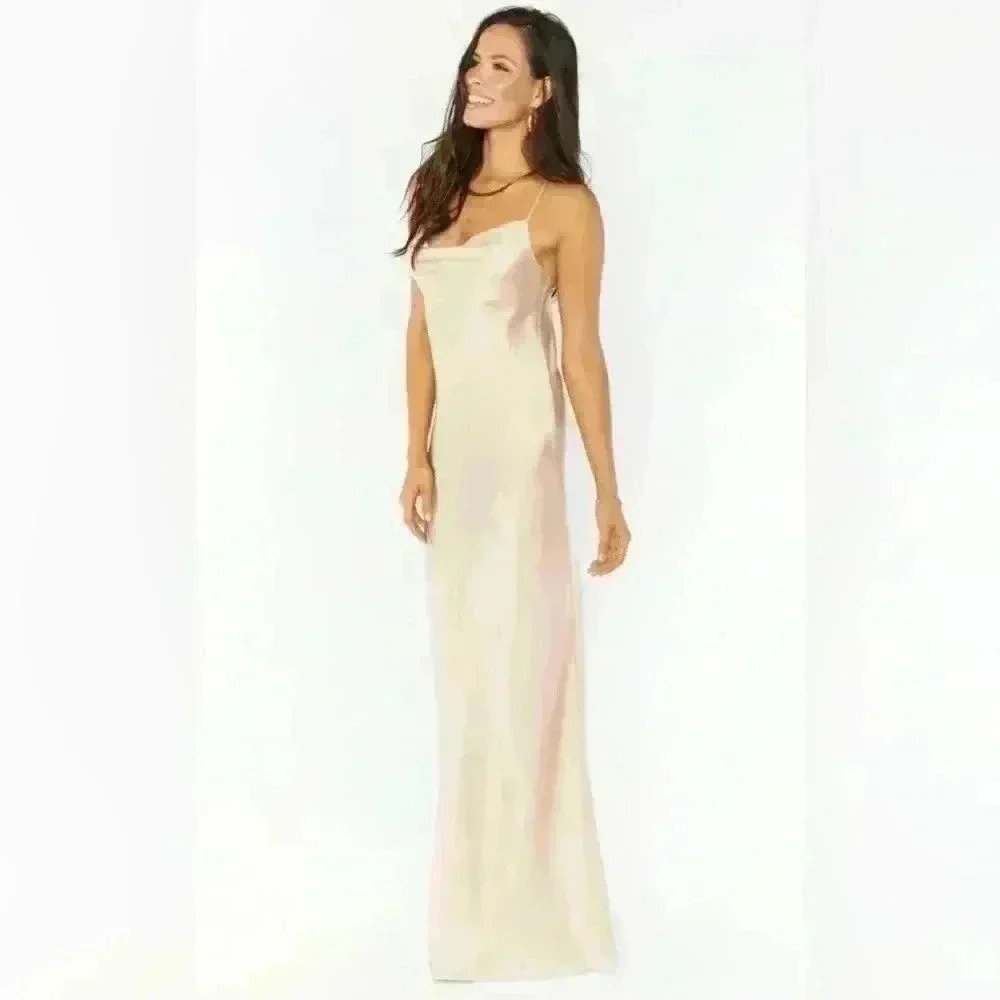Show me your mumu- Tuscany Slip On Maxi Dress Satin Sz Large - Picture 3 of 11